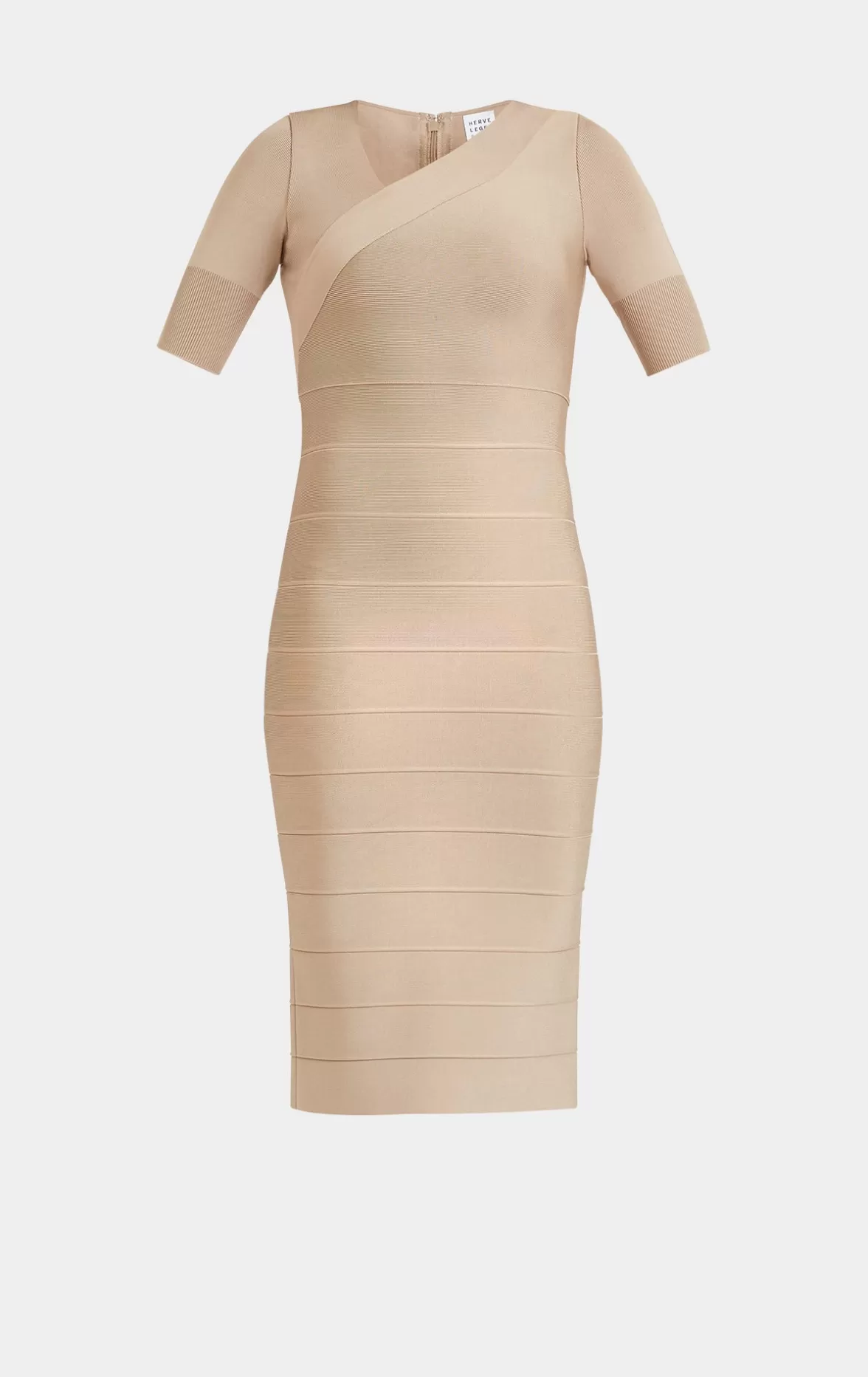 ASYMMETRIC STRAPPY ICON DRESS-Hervé Léger New