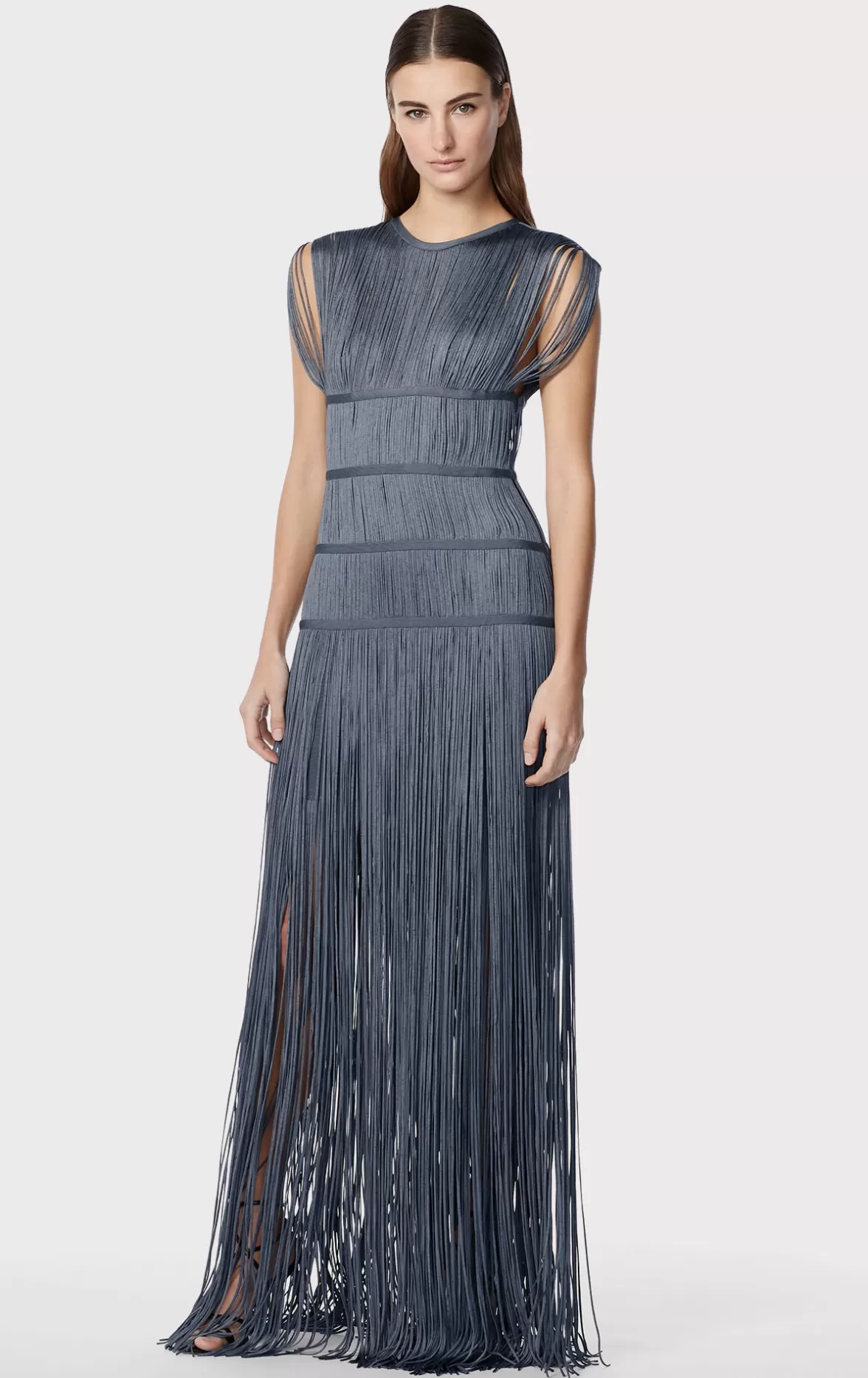 BANDED FRINGE GOWN-Hervé Léger Flash Sale