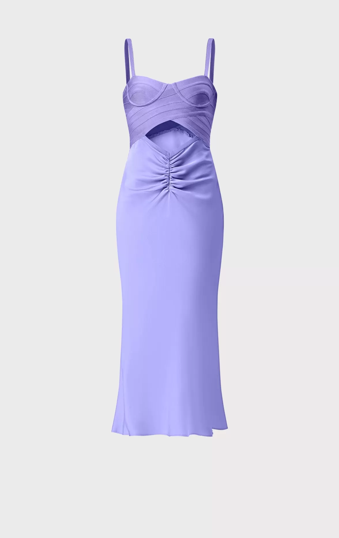 BUSTIER BANDAGE DRESS WITH BIAS SKIRT-Hervé Léger Sale