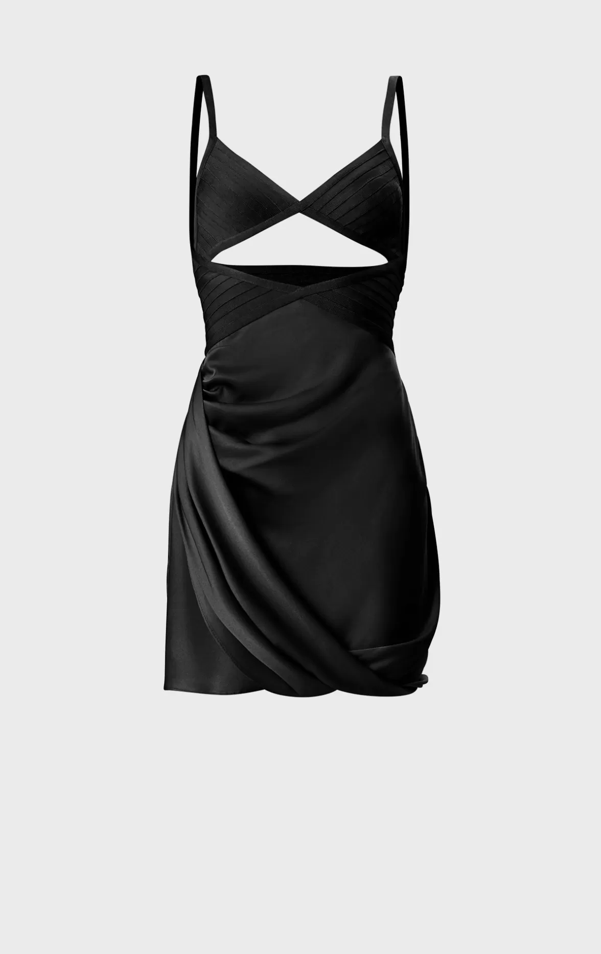 DRAPED CUTOUT MINI DRESS-Hervé Léger Best Sale