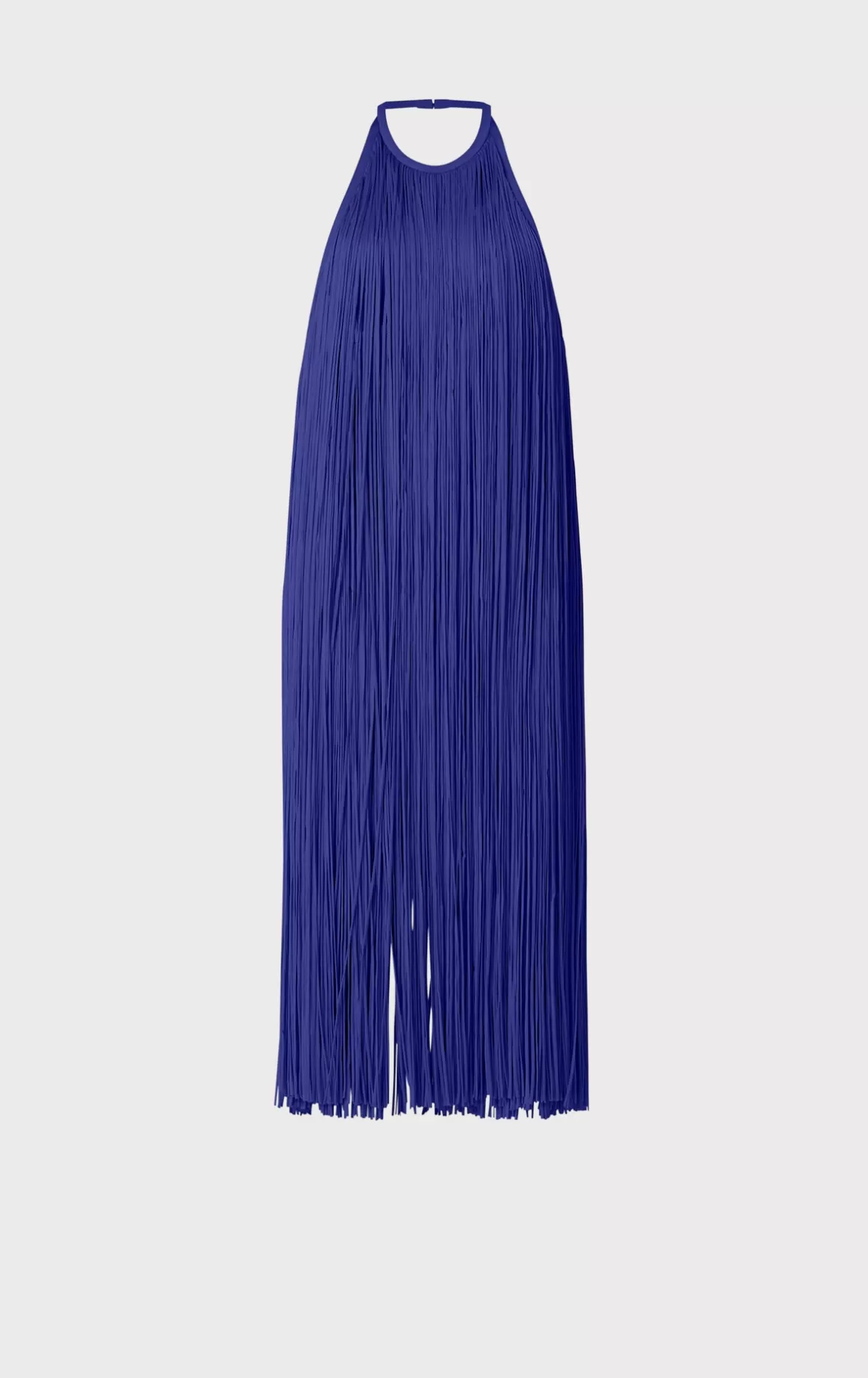 FRINGED HALTER MIDI DRESS-Hervé Léger Discount