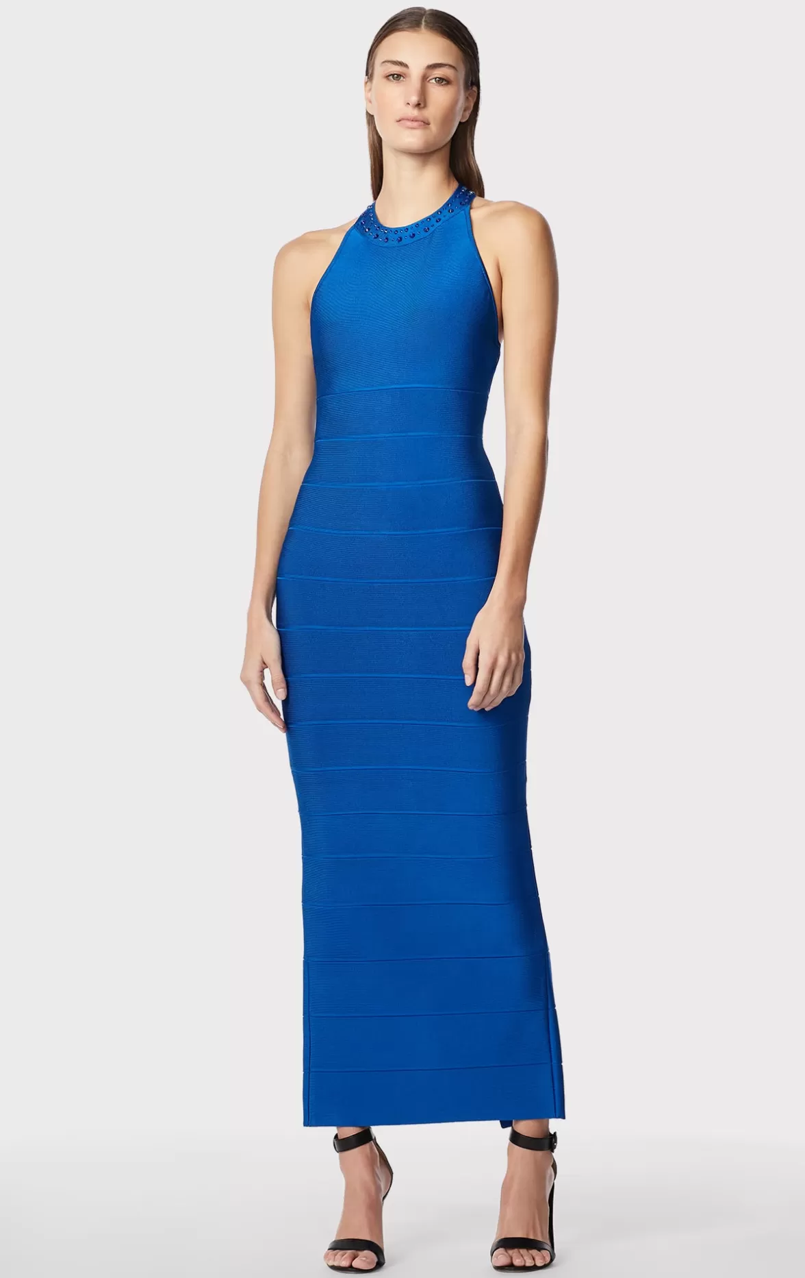 HALTER CRYSTAL GOWN-Hervé Léger Cheap