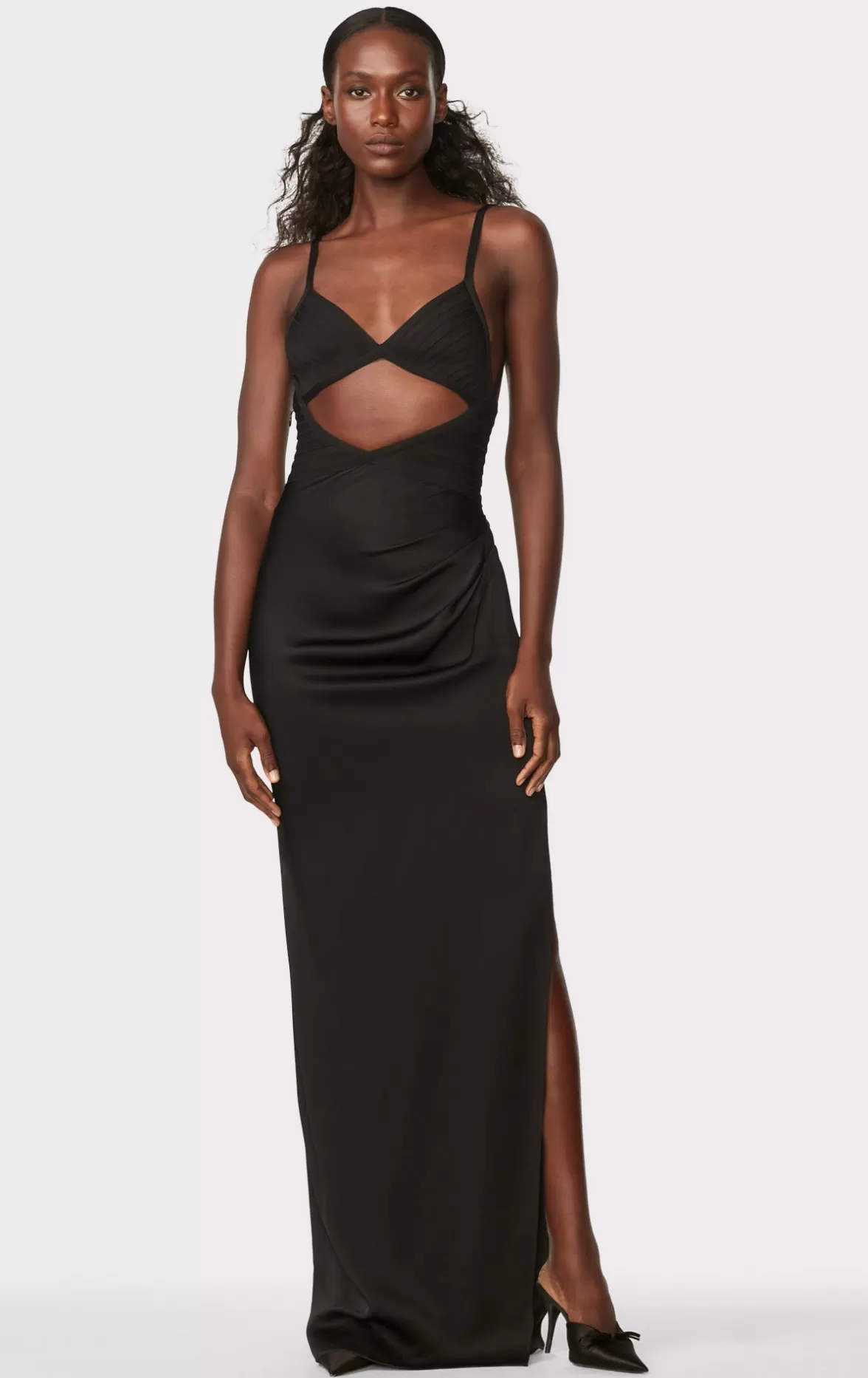 HERVÉ LÉGER X LAW ROACH Draped Cutout Gown-Hervé Léger Cheap