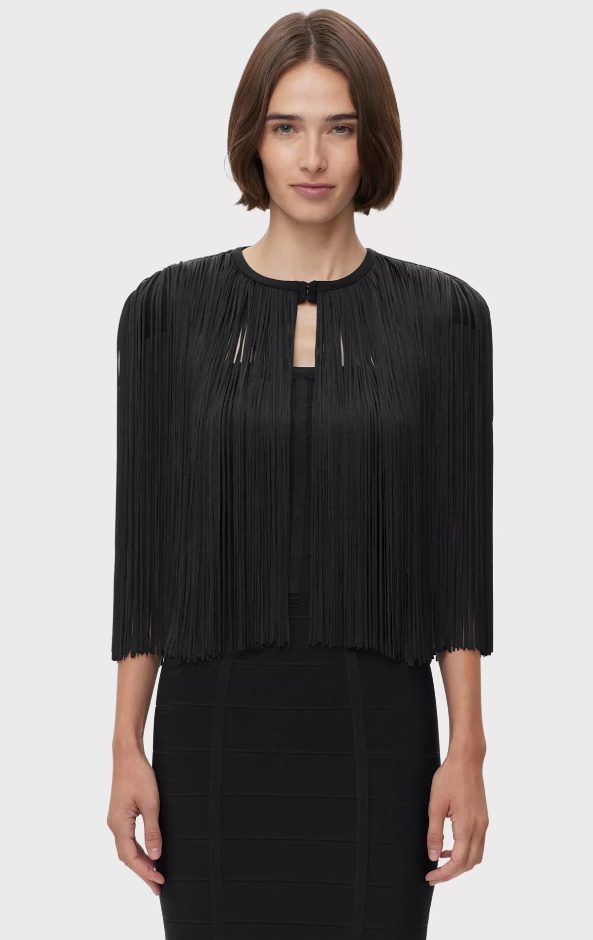 ICON FRINGE CAPE-Hervé Léger Clearance