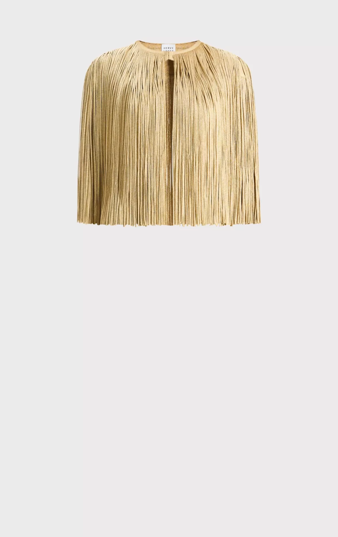 ICON METALLIC FRINGE CAPE-Hervé Léger Best