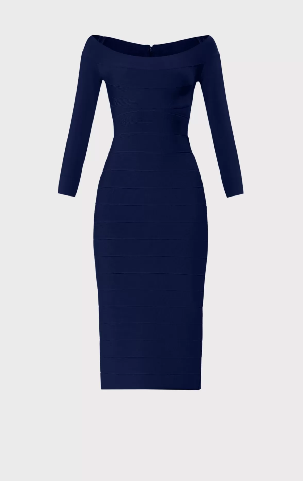 ICON SCOOP NECK MIDI DRESS-Hervé Léger Store