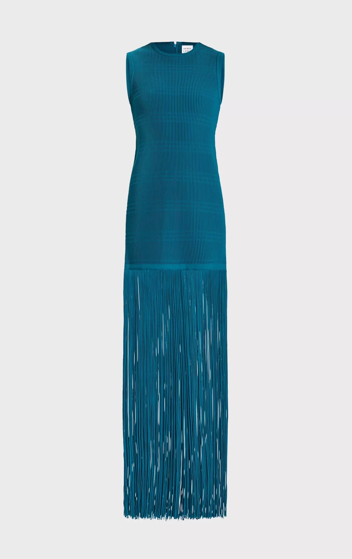 OTTOMAN SHADOW STRIPE FRINGE GOWN-Hervé Léger Best