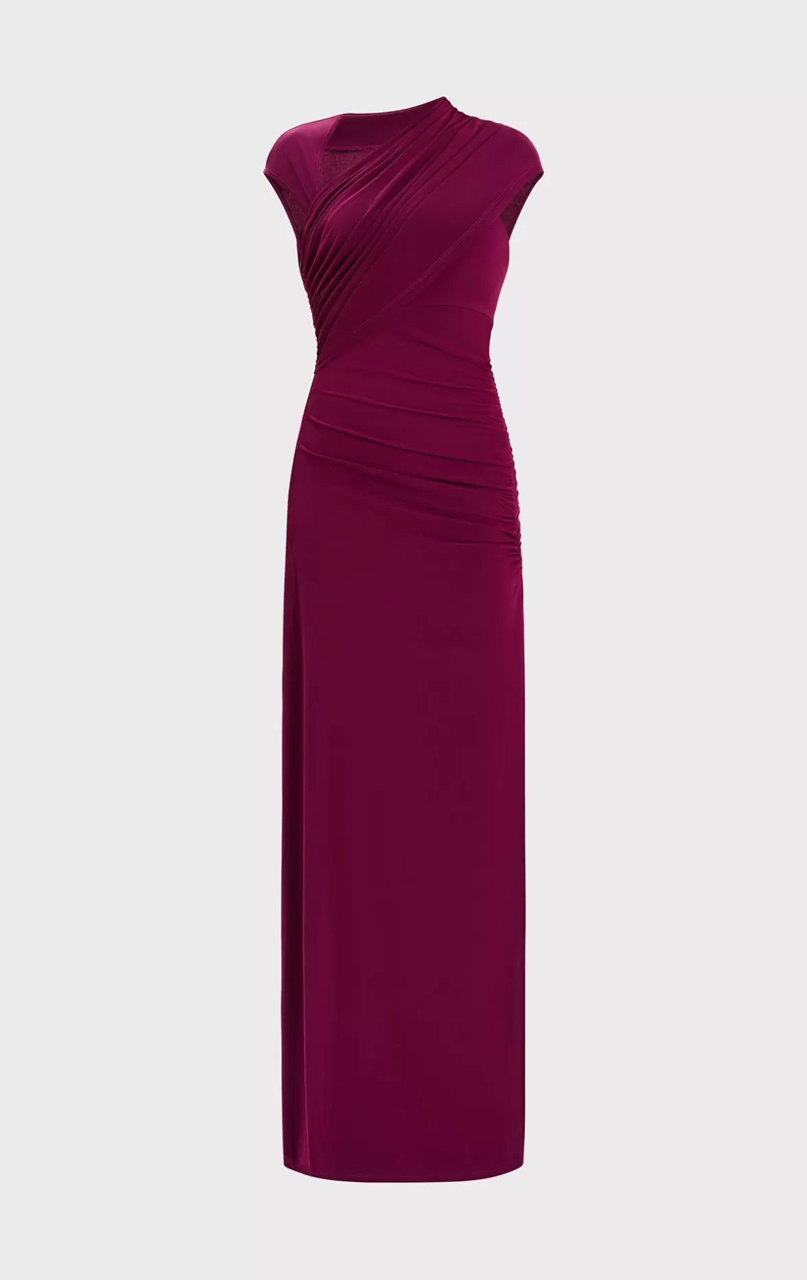 RUCHED MATTE JERSEY DRAPED GOWN-Hervé Léger Clearance