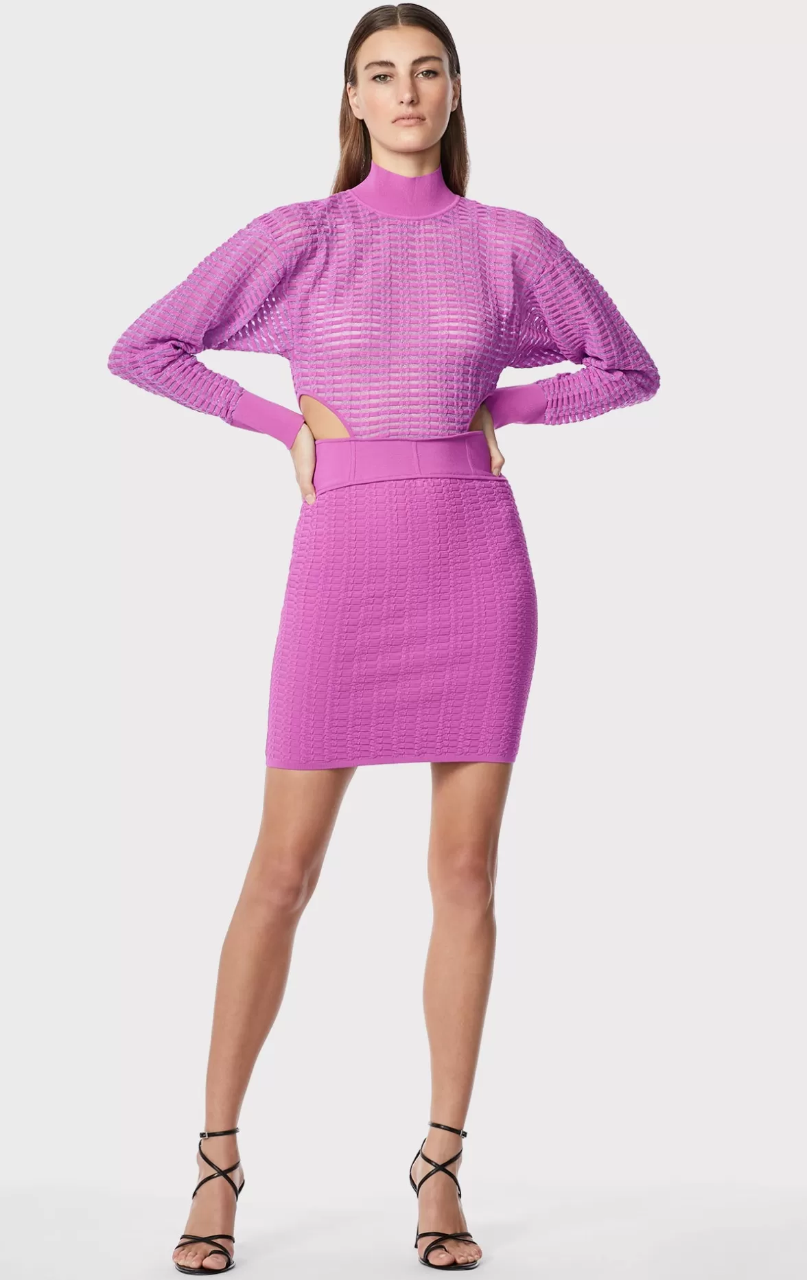 SHADOW STRIPE MINI DRESS-Hervé Léger Best Sale