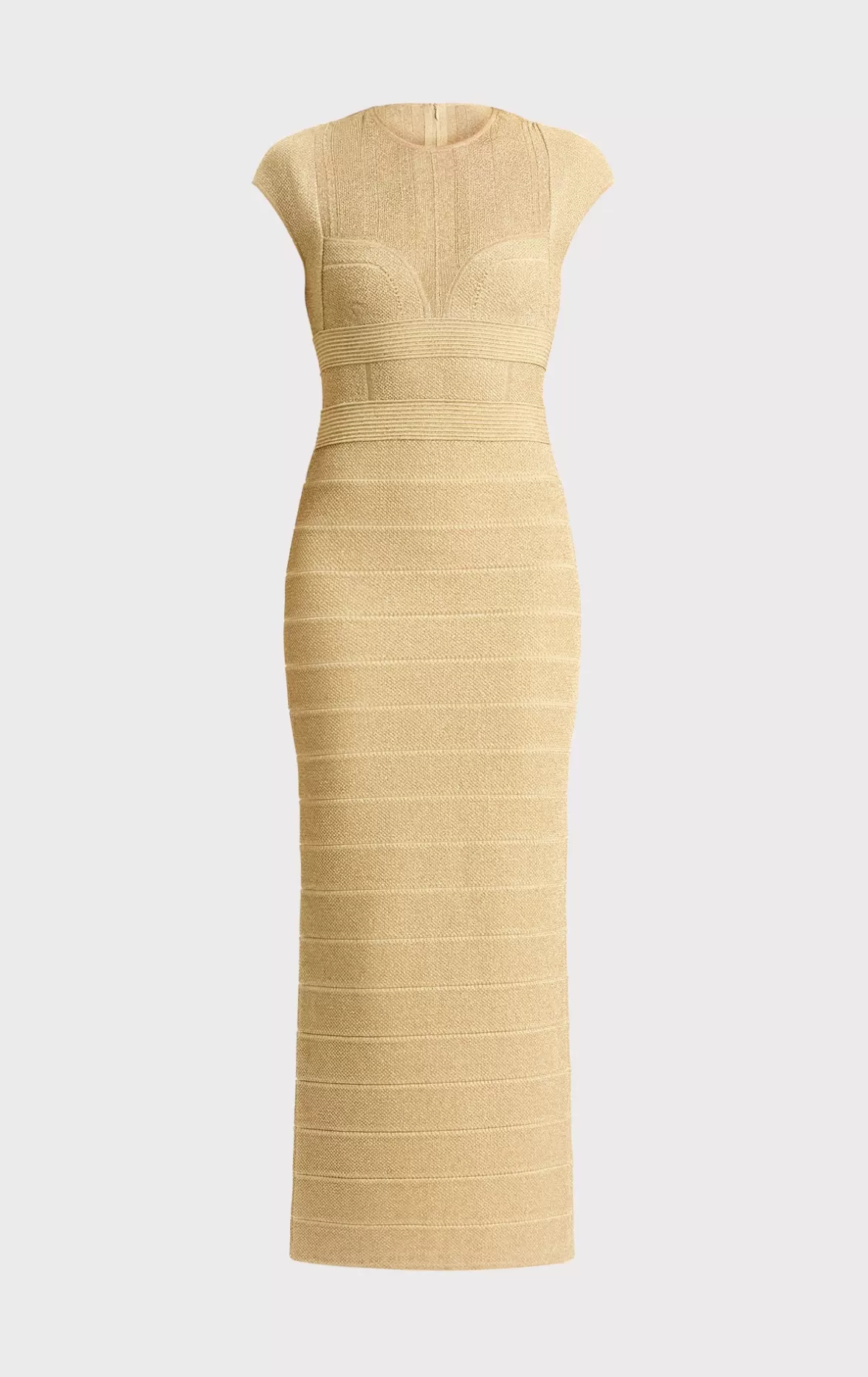 TEXTURED SHEER BUSTIER GOWN-Hervé Léger Best Sale