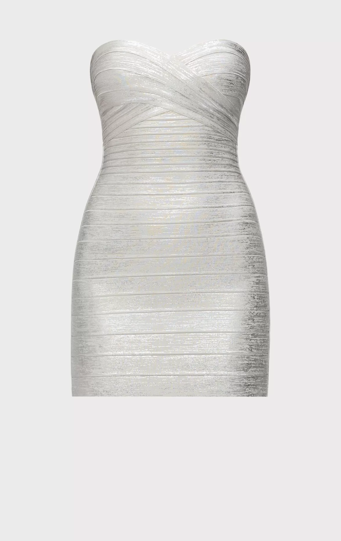 THE METALLIC ISLA DRESS-Hervé Léger Clearance