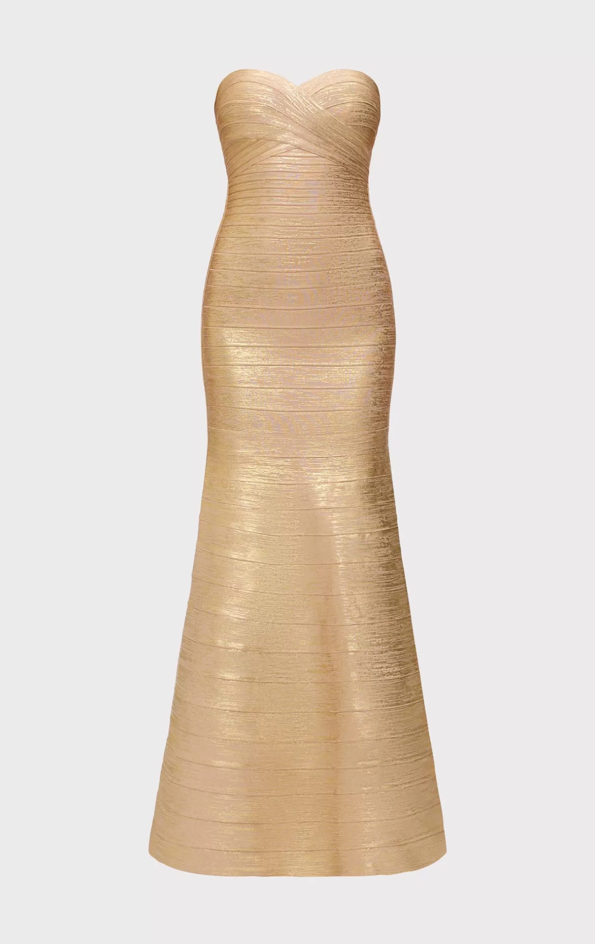 THE METALLIC SARA GOWN-Hervé Léger Hot