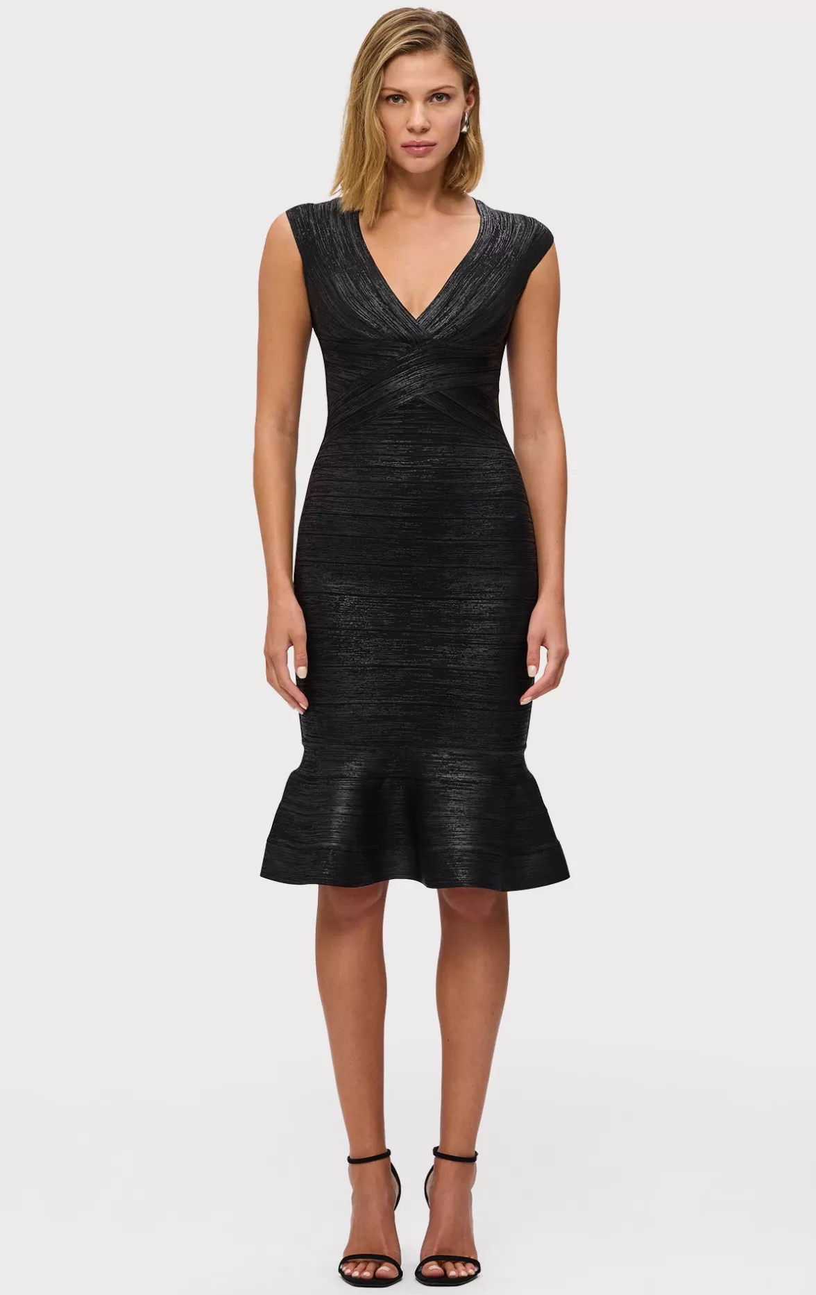 THE METALLIC SOPHIE DRESS-Hervé Léger Discount